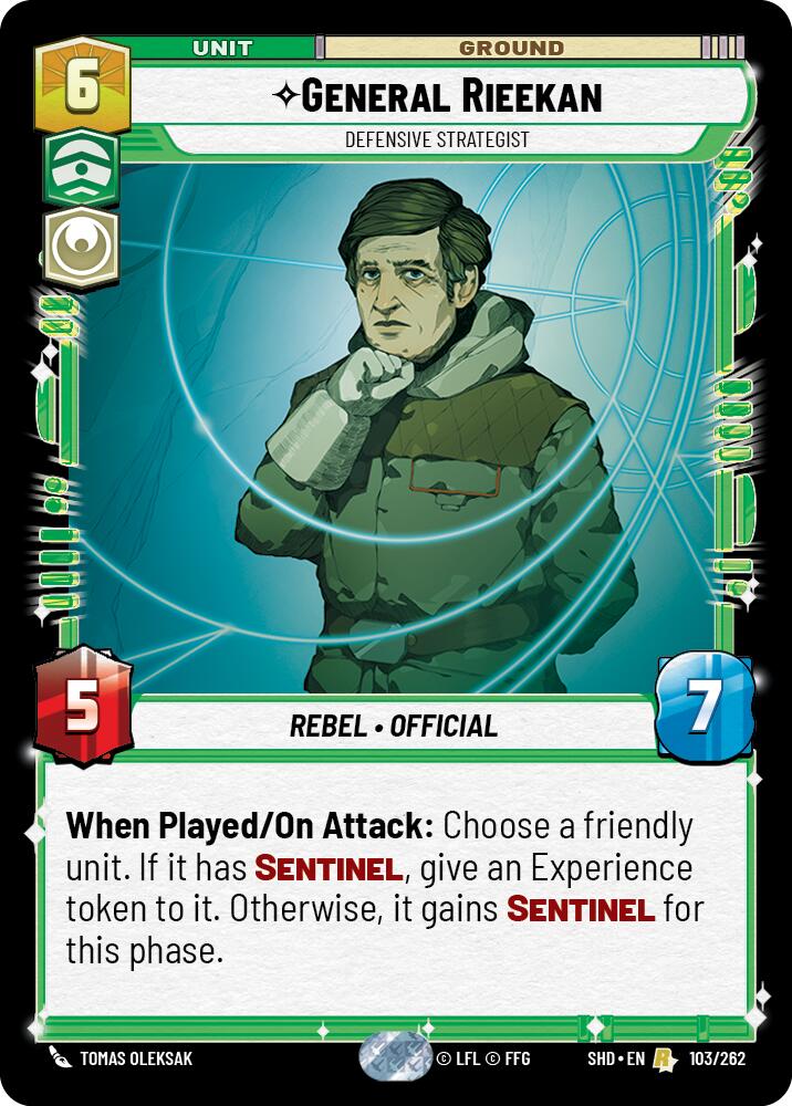 General Rieekan - Defensive Strategist (103/262) (103/262) [Shadows of the Galaxy] | Jomio and Rueliete's Cards and Comics
