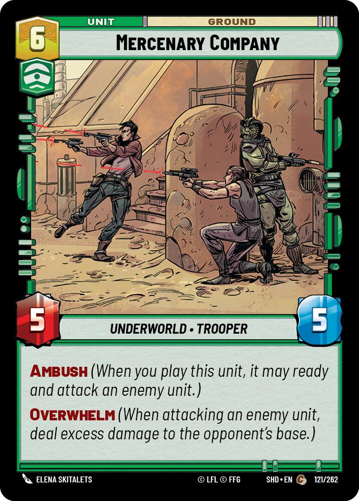 Mercenary Company (121/262) (121/262) [Shadows of the Galaxy] | Jomio and Rueliete's Cards and Comics
