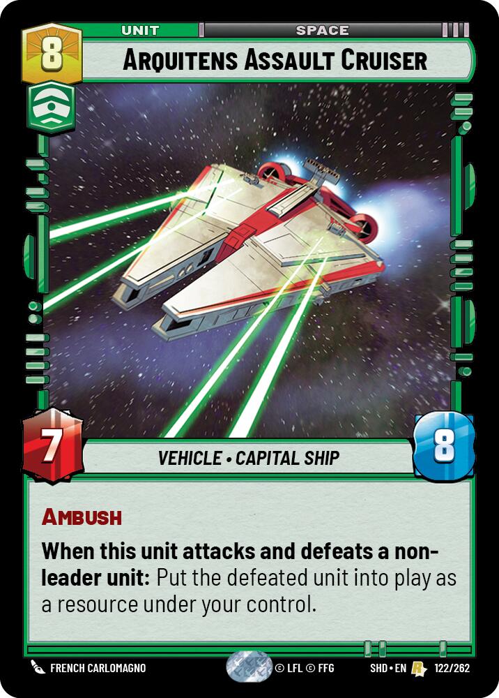 Arquitens Assault Cruiser (122/262) (122/262) [Shadows of the Galaxy] | Jomio and Rueliete's Cards and Comics