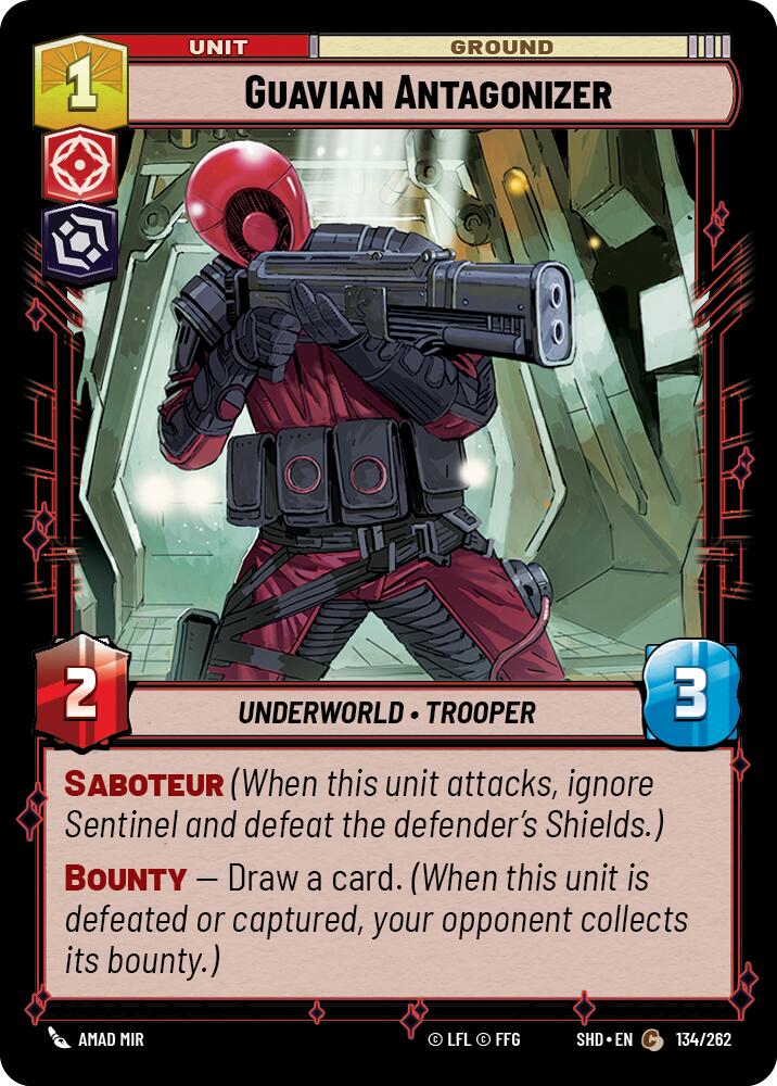 Guavian Antagonizer (134/262) [Shadows of the Galaxy] | Jomio and Rueliete's Cards and Comics