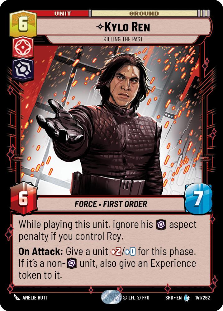 Kylo Ren - Killing the Past (141/262) (141/262) [Shadows of the Galaxy] | Jomio and Rueliete's Cards and Comics