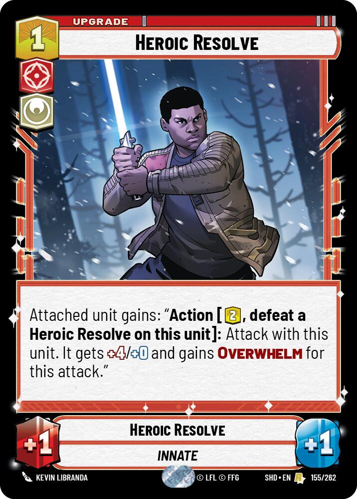 Heroic Resolve (155/262) (155/262) [Shadows of the Galaxy] | Jomio and Rueliete's Cards and Comics