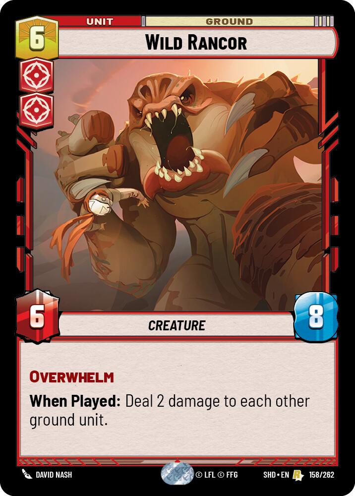 Wild Rancor (158/262) [Shadows of the Galaxy] | Jomio and Rueliete's Cards and Comics