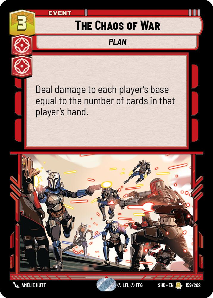 The Chaos of War (159/262) (159/262) [Shadows of the Galaxy] | Jomio and Rueliete's Cards and Comics