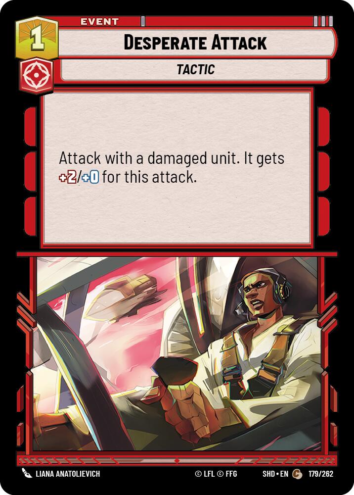Desperate Attack (179/262) [Shadows of the Galaxy] | Jomio and Rueliete's Cards and Comics