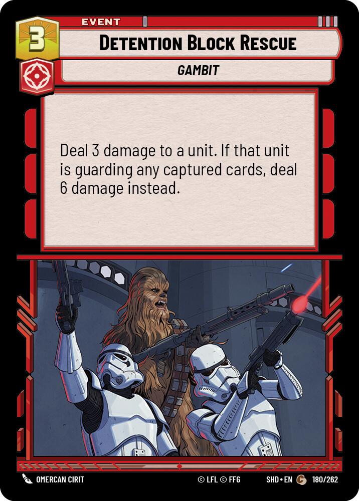 Detention Block Rescue (180/262) [Shadows of the Galaxy] | Jomio and Rueliete's Cards and Comics