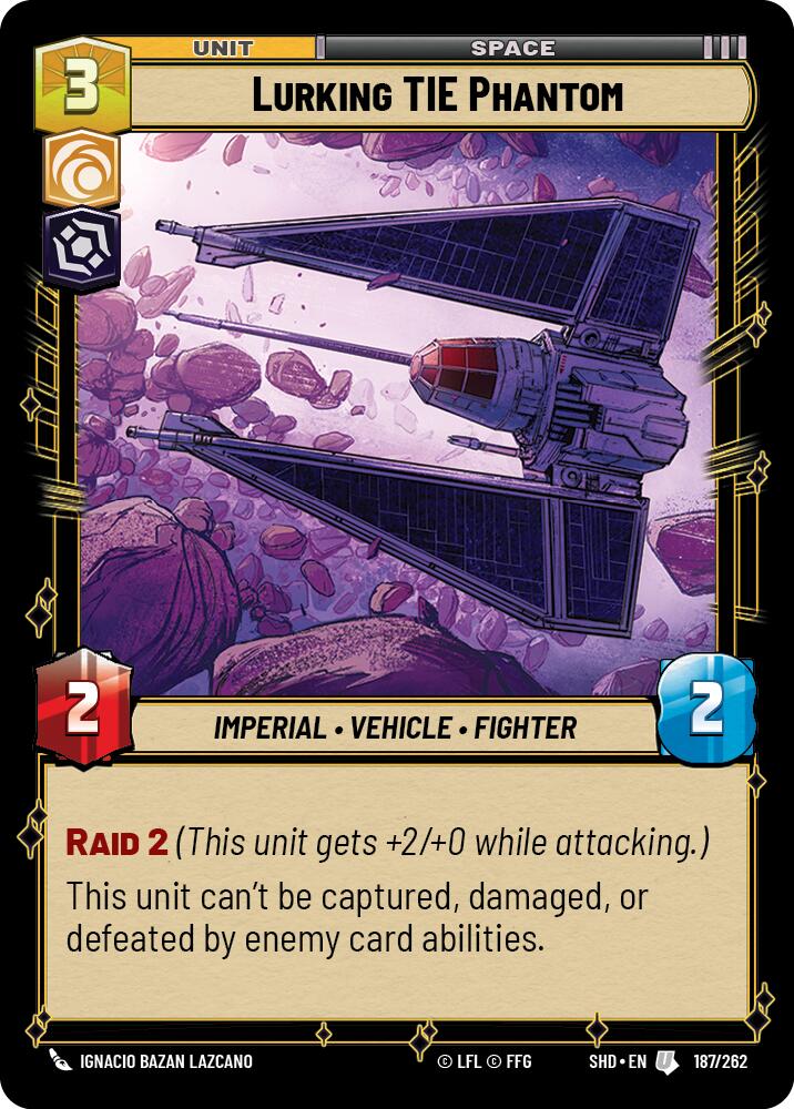 Lurking TIE Phantom (187/262) (187/262) [Shadows of the Galaxy] | Jomio and Rueliete's Cards and Comics