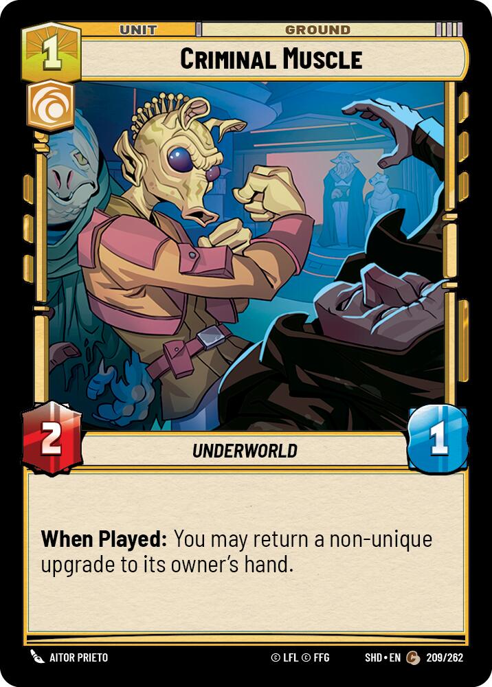 Criminal Muscle (209/262) [Shadows of the Galaxy] | Jomio and Rueliete's Cards and Comics