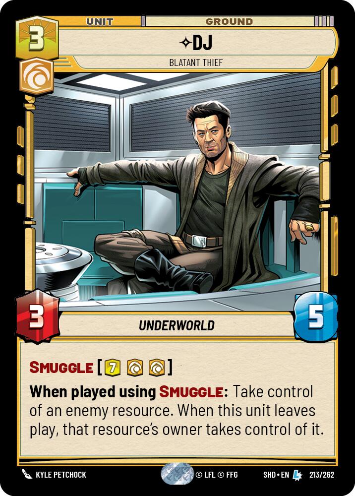 DJ - Blatant Thief (213/262) (213/262) [Shadows of the Galaxy] | Jomio and Rueliete's Cards and Comics