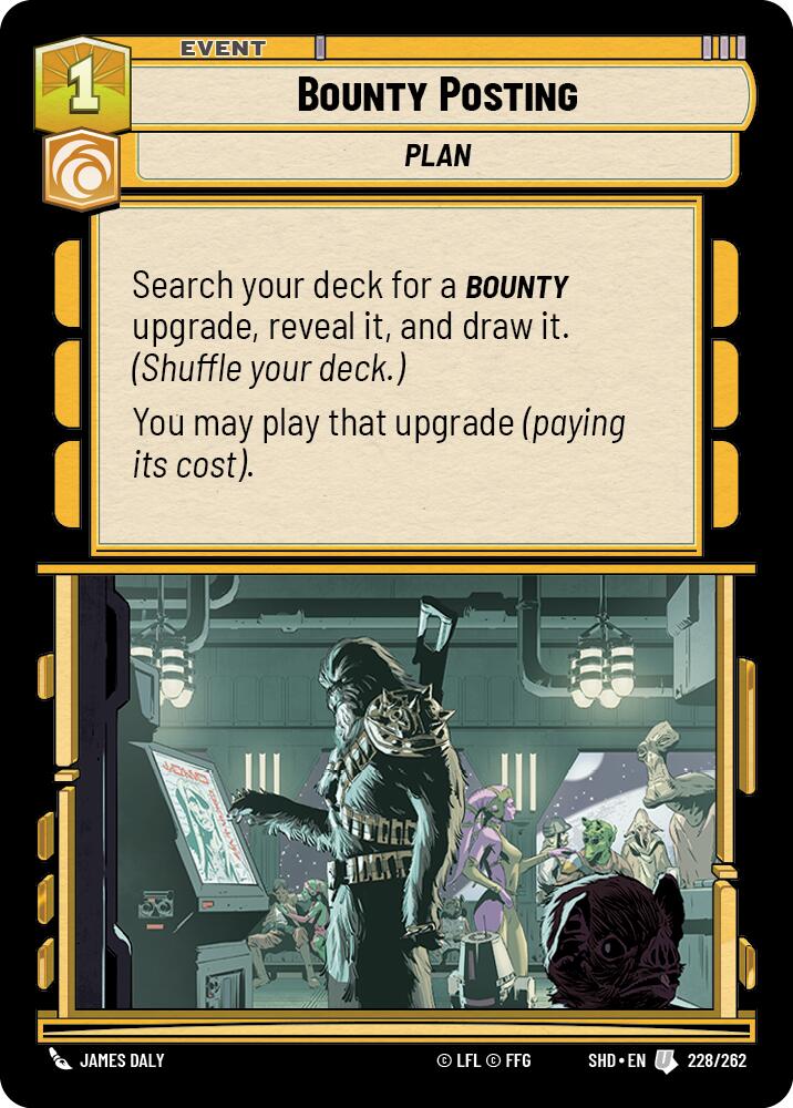 Bounty Posting (228/262) (228/262) [Shadows of the Galaxy] | Jomio and Rueliete's Cards and Comics