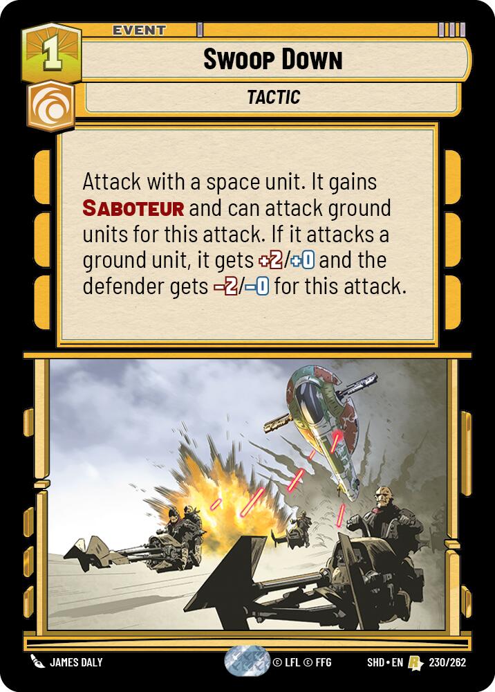 Swoop Down (230/262) (230/262) [Shadows of the Galaxy] | Jomio and Rueliete's Cards and Comics
