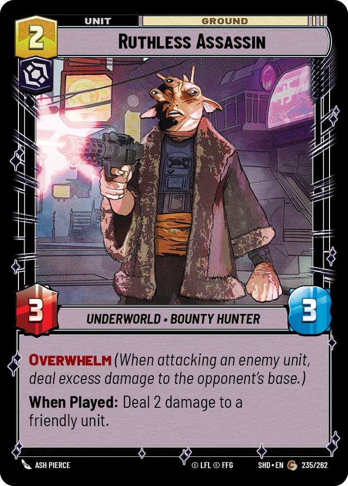 Ruthless Assassin (235/262) [Shadows of the Galaxy] | Jomio and Rueliete's Cards and Comics