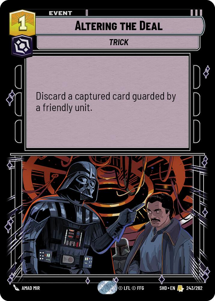 Altering the Deal (243/262) (243/262) [Shadows of the Galaxy] | Jomio and Rueliete's Cards and Comics