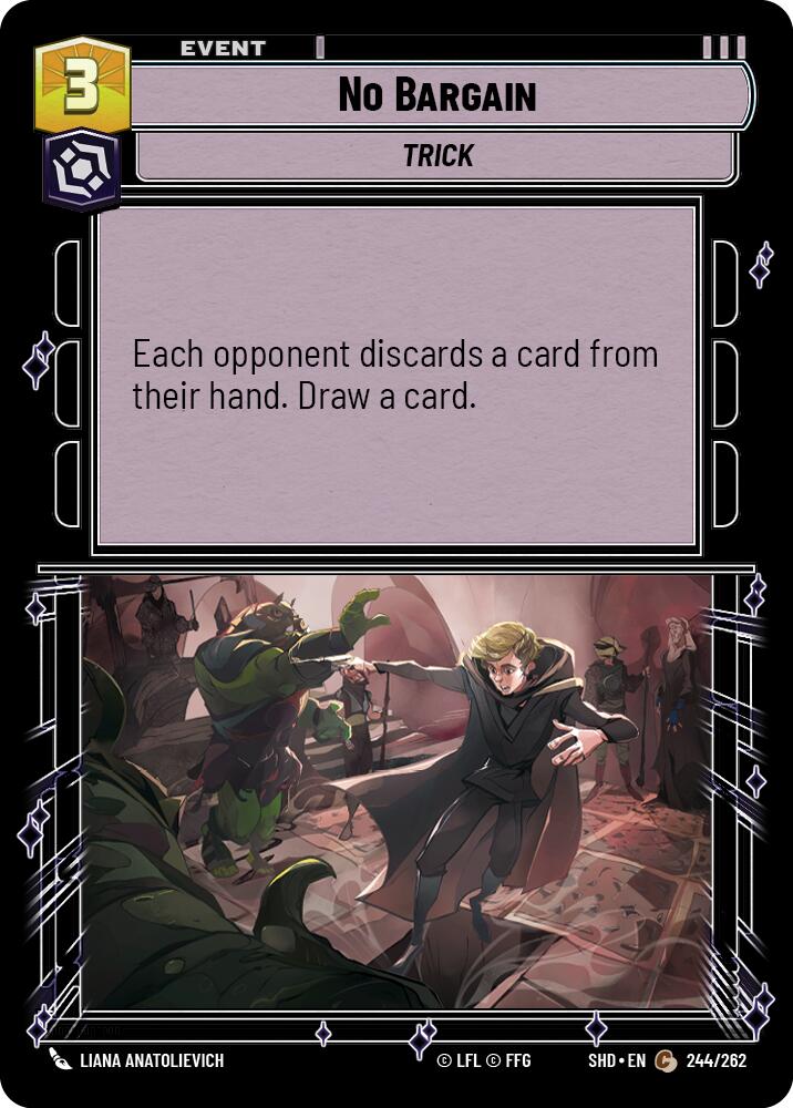 No Bargain (244/262) [Shadows of the Galaxy] | Jomio and Rueliete's Cards and Comics