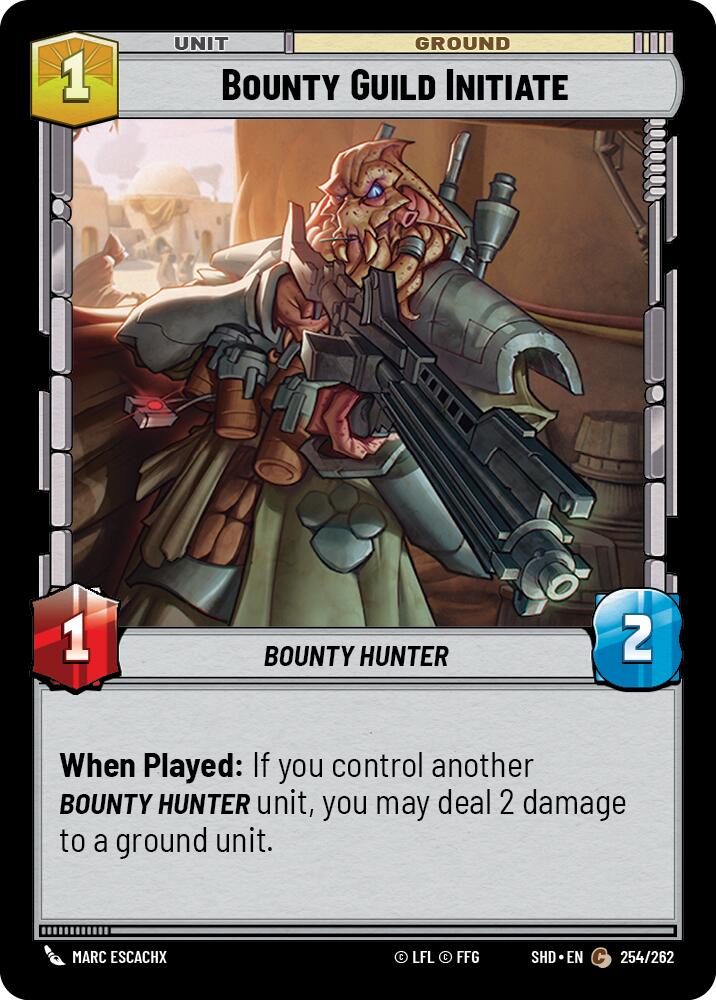 Bounty Guild Initiate (254/262) (254/262) [Shadows of the Galaxy] | Jomio and Rueliete's Cards and Comics