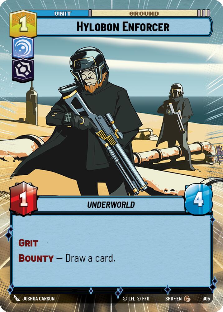 Hylobon Enforcer (305) (Hyperspace) (305) [Shadows of the Galaxy] | Jomio and Rueliete's Cards and Comics