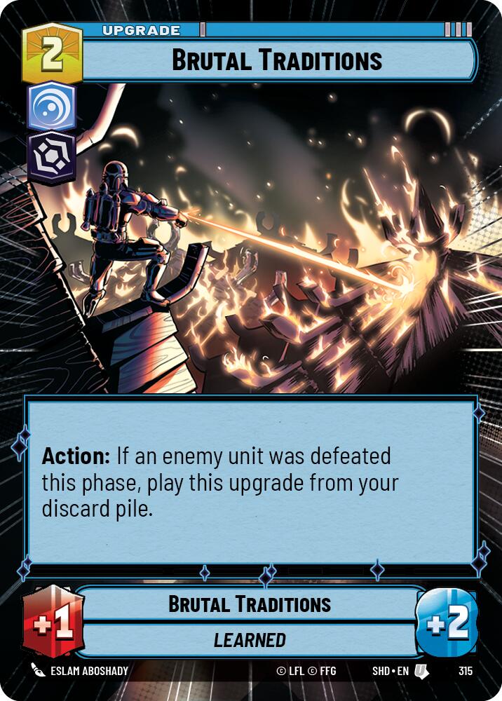 Brutal Traditions (315) (Hyperspace) (315) [Shadows of the Galaxy] | Jomio and Rueliete's Cards and Comics