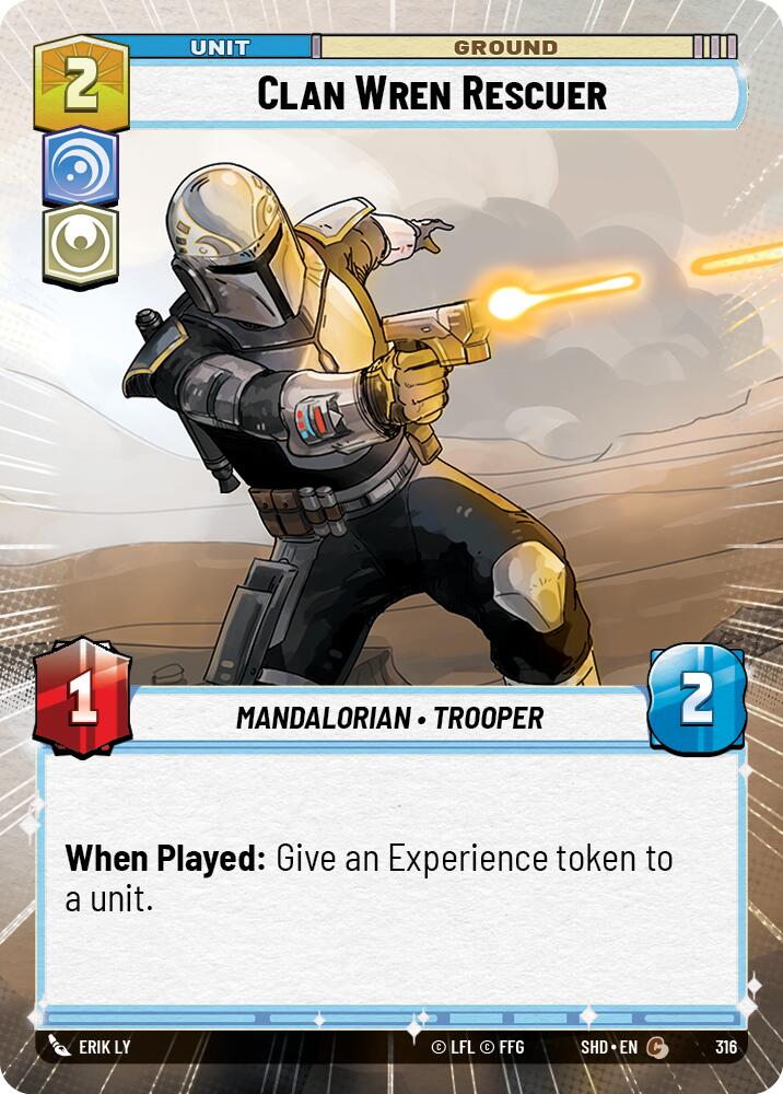 Clan Wren Rescuer (316) (Hyperspace) (316) [Shadows of the Galaxy] | Jomio and Rueliete's Cards and Comics