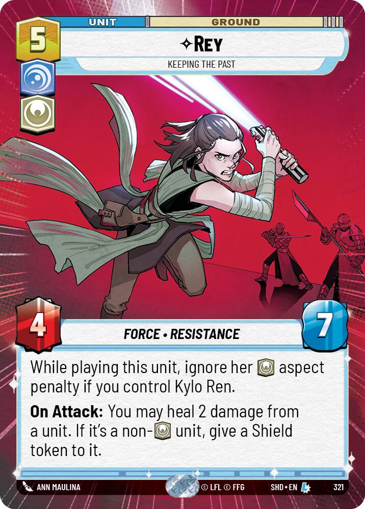 Rey - Keeping the Past (321) (Hyperspace) (321) [Shadows of the Galaxy] | Jomio and Rueliete's Cards and Comics