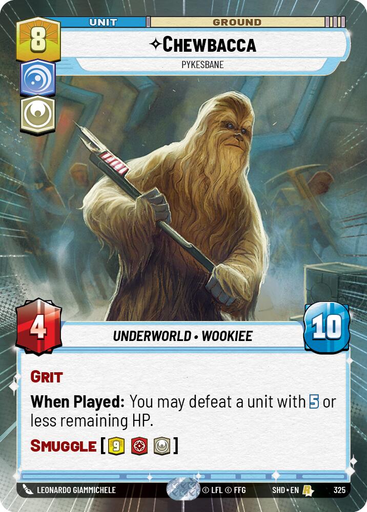 Chewbacca - Pykesbane (325) (Hyperspace) (325) [Shadows of the Galaxy] | Jomio and Rueliete's Cards and Comics