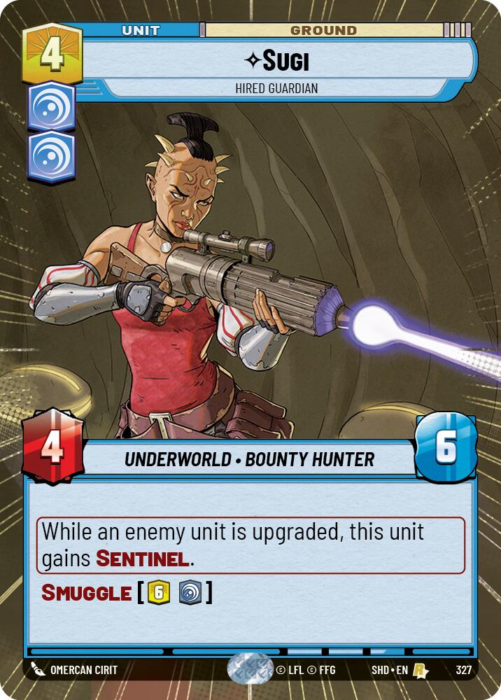 Sugi - Hired Guardian (327) (Hyperspace) (327) [Shadows of the Galaxy] | Jomio and Rueliete's Cards and Comics
