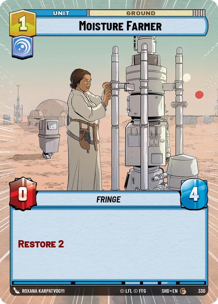 Moisture Farmer (330) (Hyperspace) (330) [Shadows of the Galaxy] | Jomio and Rueliete's Cards and Comics