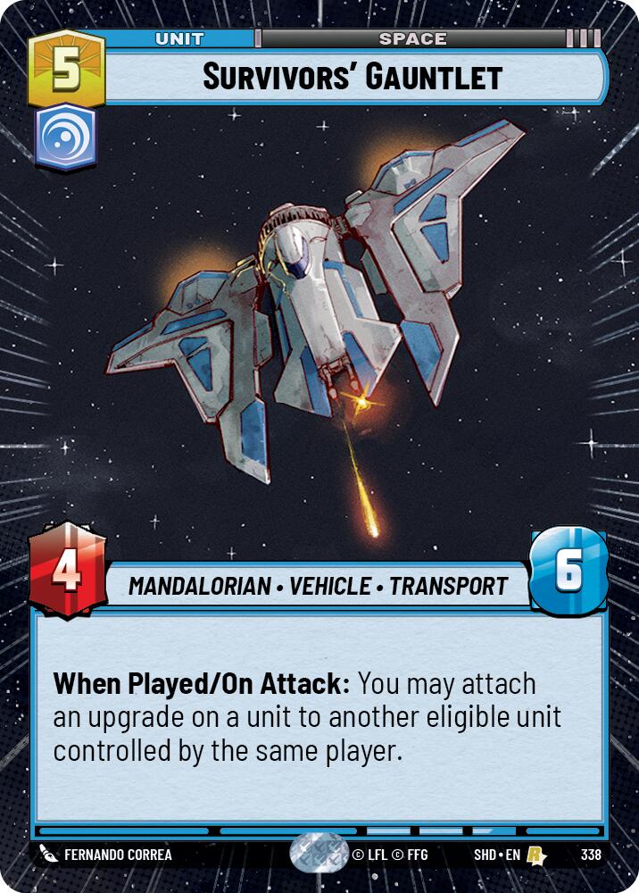 Survivors' Gauntlet (338) (Hyperspace) (338) [Shadows of the Galaxy] | Jomio and Rueliete's Cards and Comics