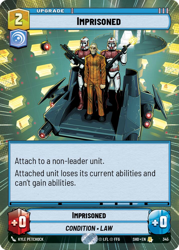 Imprisoned (345) (Hyperspace) (345) [Shadows of the Galaxy] | Jomio and Rueliete's Cards and Comics