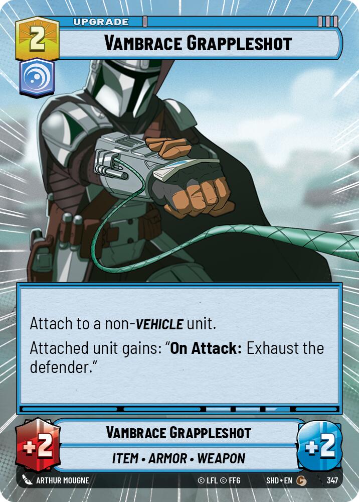 Vambrace Grappleshot (347) (Hyperspace) (347) [Shadows of the Galaxy] | Jomio and Rueliete's Cards and Comics