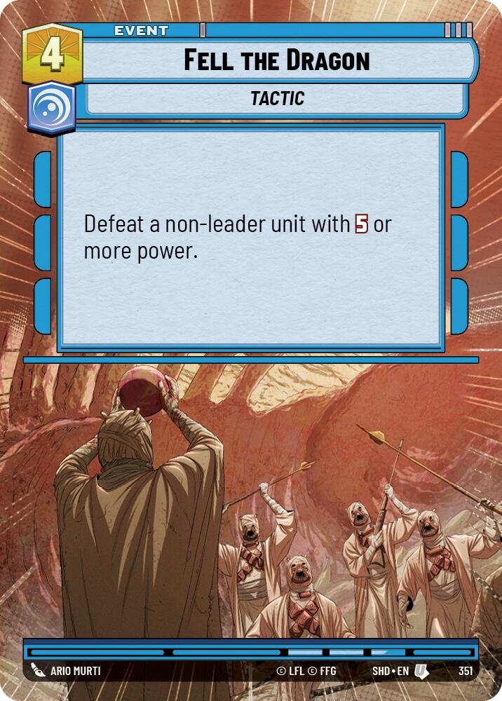 Fell the Dragon (351) (Hyperspace) (351) [Shadows of the Galaxy] | Jomio and Rueliete's Cards and Comics