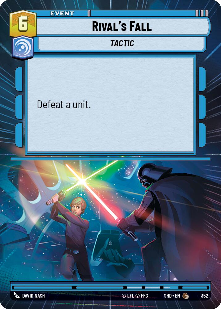 Rival's Fall (352) (Hyperspace) (352) [Shadows of the Galaxy] | Jomio and Rueliete's Cards and Comics