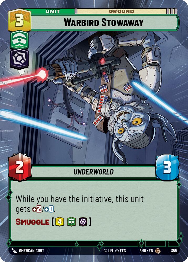 Warbird Stowaway (355) (Hyperspace) (355) [Shadows of the Galaxy] | Jomio and Rueliete's Cards and Comics