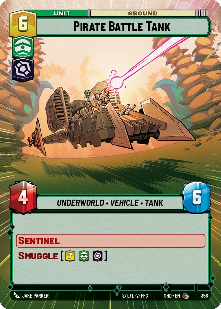 Pirate Battle Tank (358) (Hyperspace) (358) [Shadows of the Galaxy] | Jomio and Rueliete's Cards and Comics