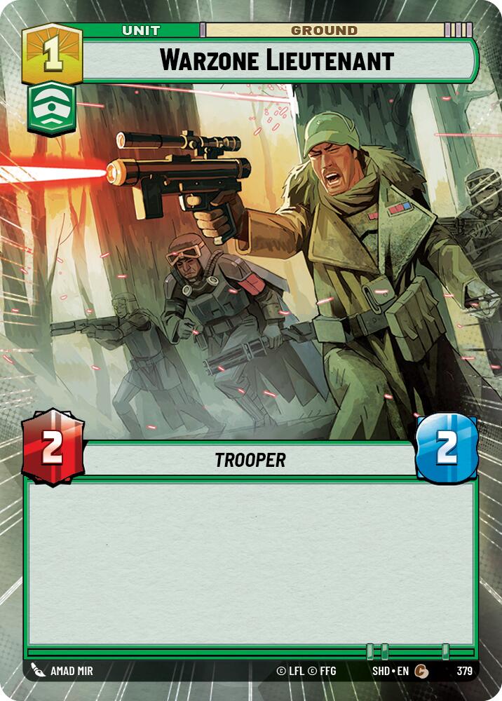 Warzone Lieutenant (379) (Hyperspace) (379) [Shadows of the Galaxy] | Jomio and Rueliete's Cards and Comics