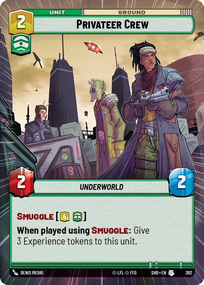 Privateer Crew (382) (Hyperspace) (382) [Shadows of the Galaxy] | Jomio and Rueliete's Cards and Comics
