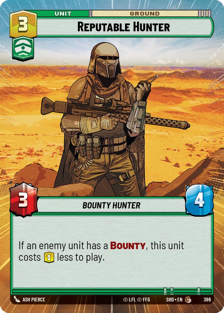 Reputable Hunter (386) (Hyperspace) (386) [Shadows of the Galaxy] | Jomio and Rueliete's Cards and Comics