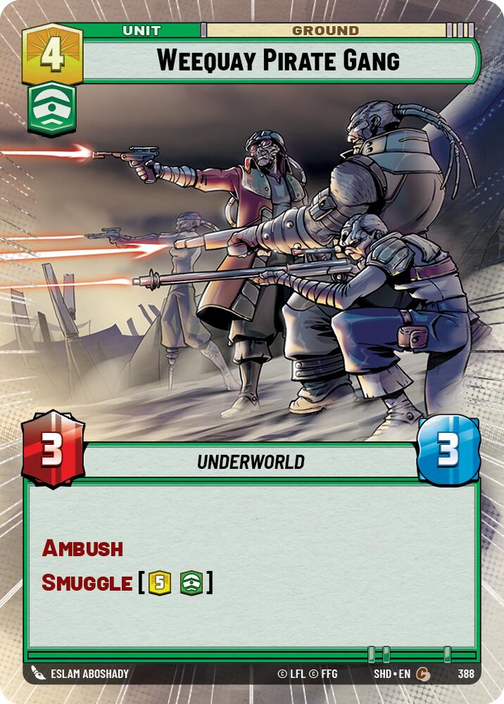 Weequay Pirate Gang (388) (Hyperspace) (388) [Shadows of the Galaxy] | Jomio and Rueliete's Cards and Comics