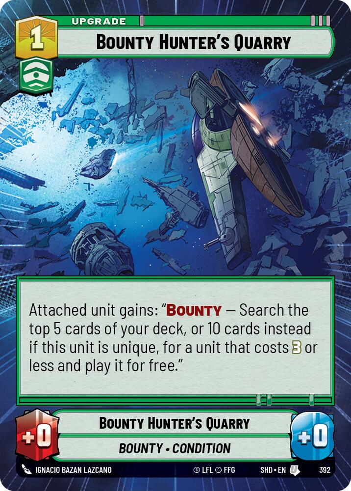 Bounty Hunter's Quarry (392) (Hyperspace) (392) [Shadows of the Galaxy] | Jomio and Rueliete's Cards and Comics