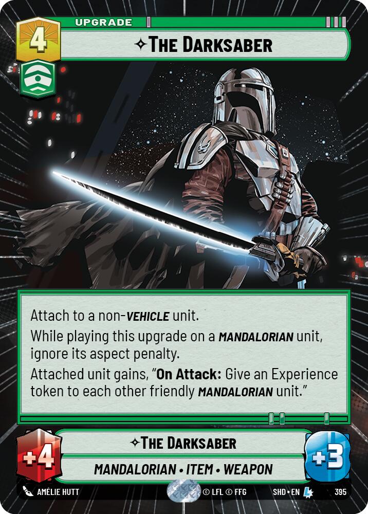 The Darksaber (395) (Hyperspace) (395) [Shadows of the Galaxy] | Jomio and Rueliete's Cards and Comics
