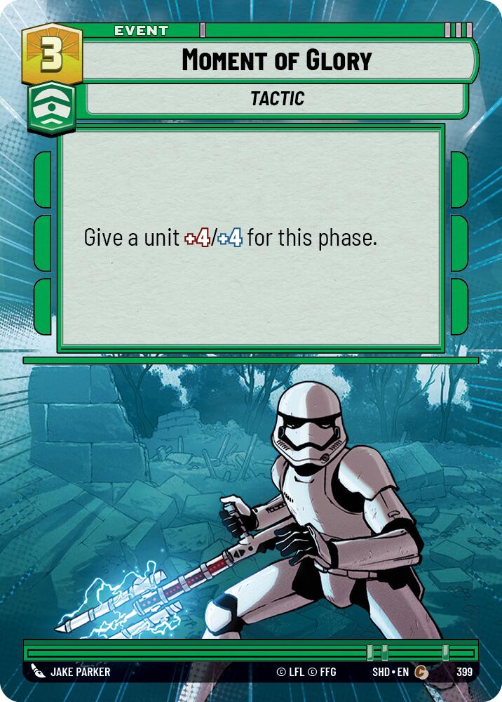 Moment of Glory (399) (Hyperspace) (399) [Shadows of the Galaxy] | Jomio and Rueliete's Cards and Comics