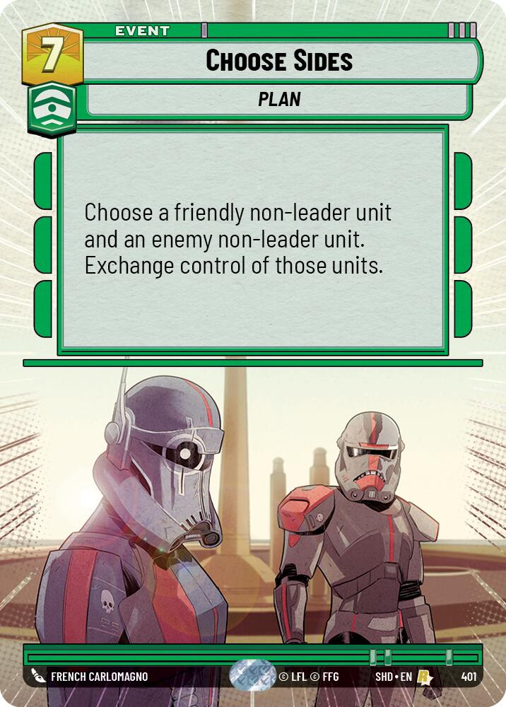 Choose Sides (401) (Hyperspace) (401) [Shadows of the Galaxy] | Jomio and Rueliete's Cards and Comics