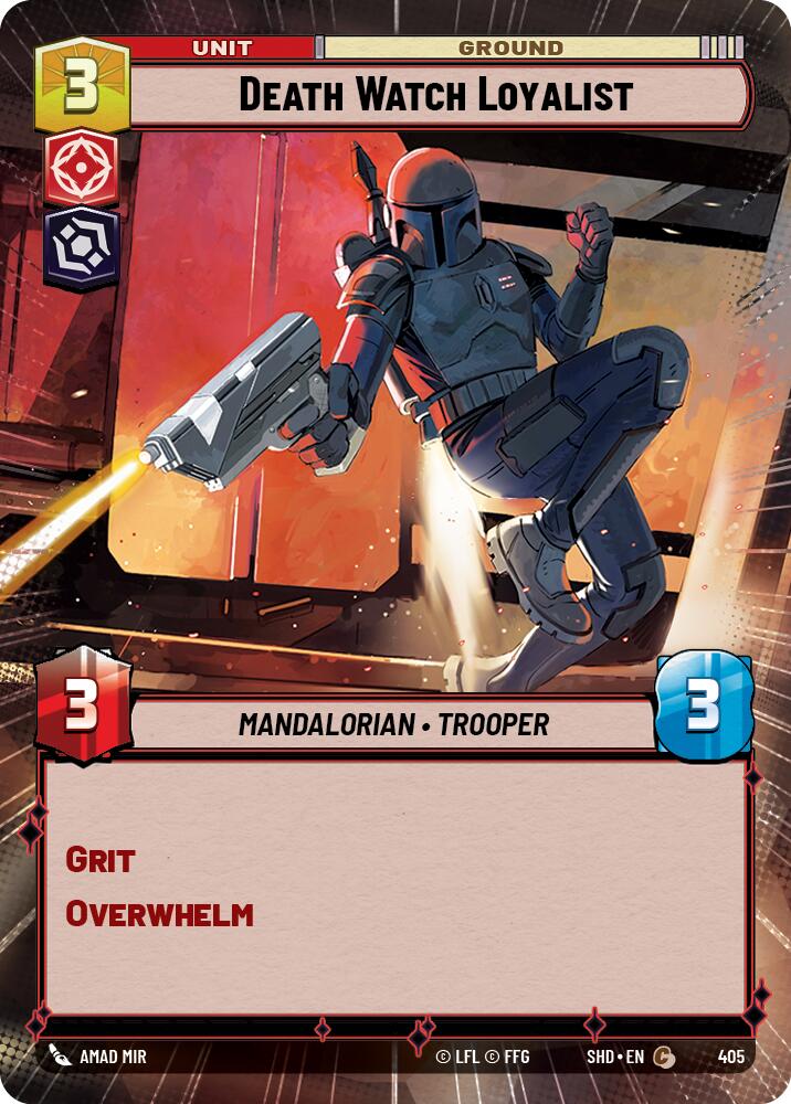 Death Watch Loyalist (405) (Hyperspace) (405) [Shadows of the Galaxy] | Jomio and Rueliete's Cards and Comics