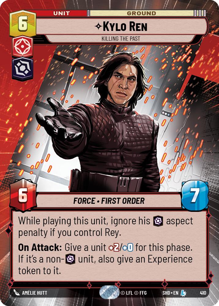 Kylo Ren - Killing the Past (410) (Hyperspace) (410) [Shadows of the Galaxy] | Jomio and Rueliete's Cards and Comics