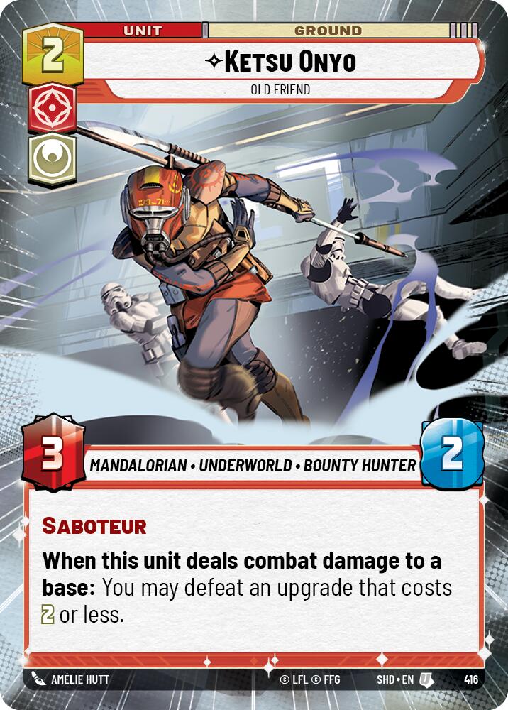 Ketsu Onyo - Old Friend (Hyperspace) (416) [Shadows of the Galaxy] | Jomio and Rueliete's Cards and Comics