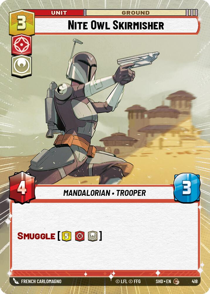Nite Owl Skirmisher (418) (Hyperspace) (418) [Shadows of the Galaxy] | Jomio and Rueliete's Cards and Comics