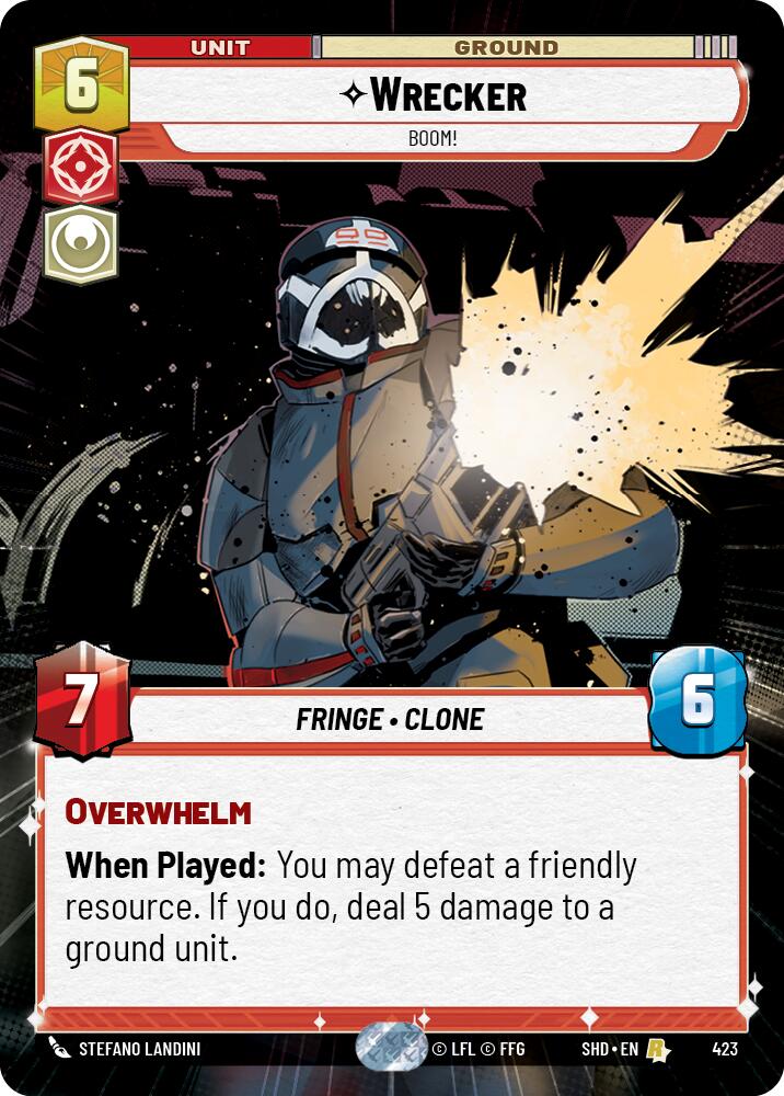 Wrecker - BOOM! (423) (Hyperspace) (423) [Shadows of the Galaxy] | Jomio and Rueliete's Cards and Comics