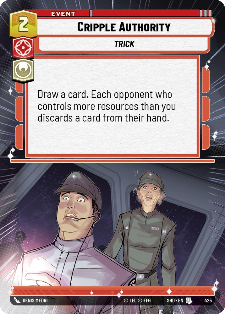 Cripple Authority (425) (Hyperspace) (425) [Shadows of the Galaxy] | Jomio and Rueliete's Cards and Comics