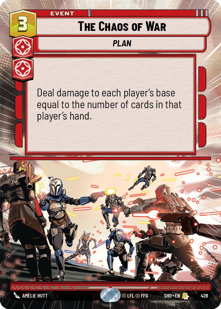 The Chaos of War (428) (Hyperspace) (428) [Shadows of the Galaxy] | Jomio and Rueliete's Cards and Comics
