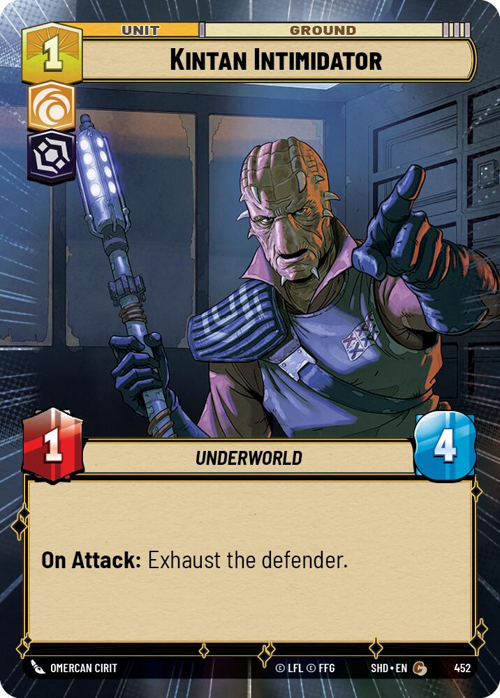 Kintan Intimidator (452) (Hyperspace) (452) [Shadows of the Galaxy] | Jomio and Rueliete's Cards and Comics