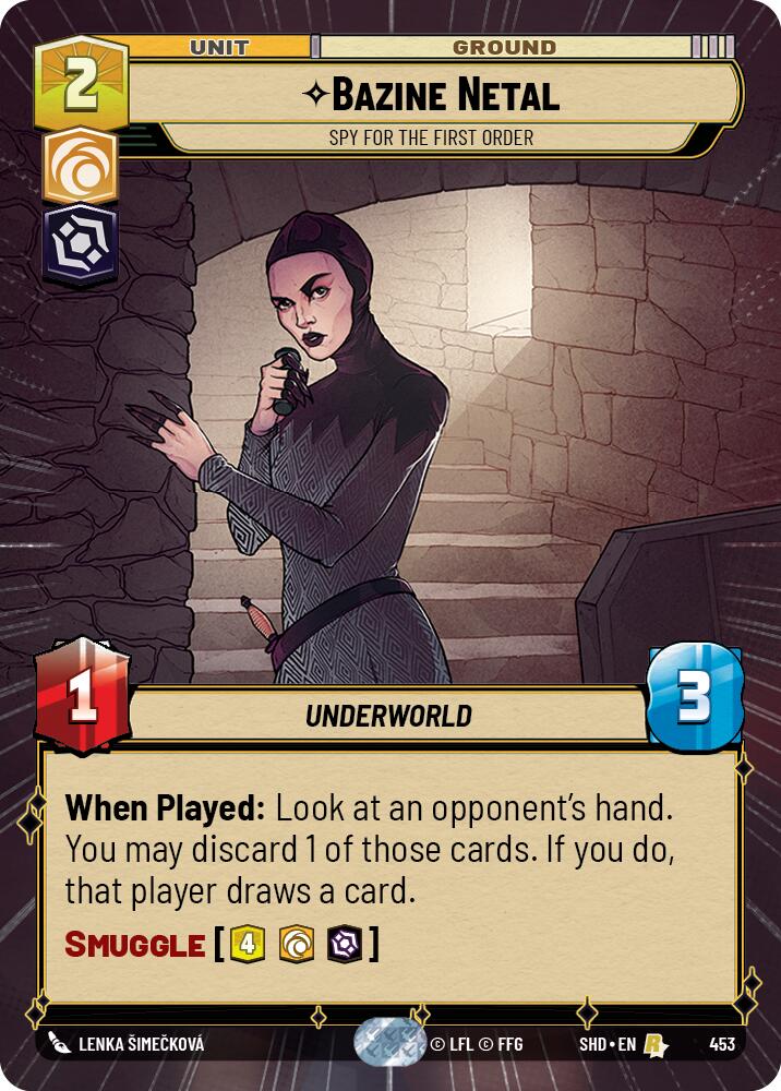 Bazine Netal - Spy for the First Order (453) (Hyperspace) (453) [Shadows of the Galaxy] | Jomio and Rueliete's Cards and Comics